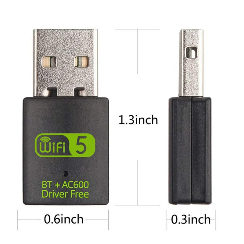 Exquisite-2 In 1 USB Wifi Bluetooth Adapter 600Mbps Dual Band 2,4G/5Ghz Wi-Fi 5 Dongle High-Speed Wireless Netzwerk Karte Für Lapt