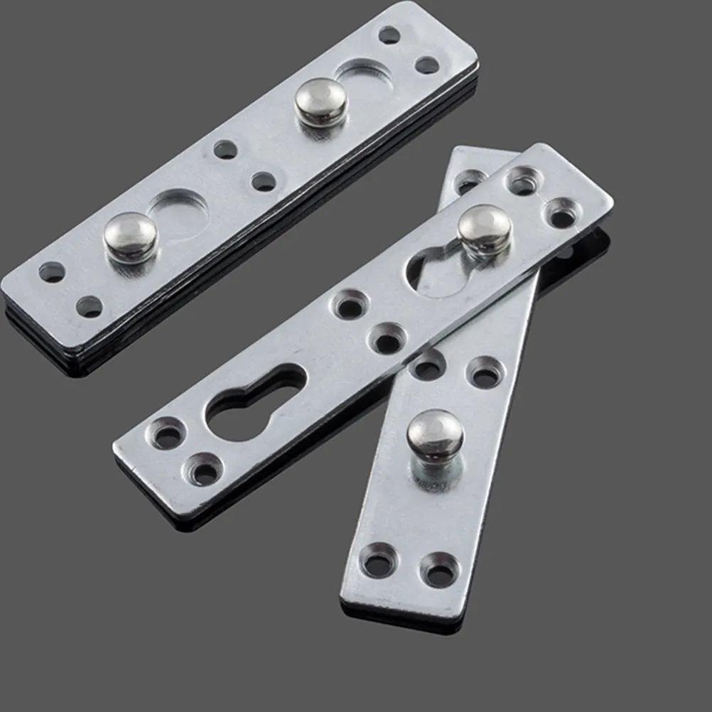 Bed Frame Hinges 4 Piece Thickened Metal Connecting Rail Hardware for Headboard Footboard Silver Accessories