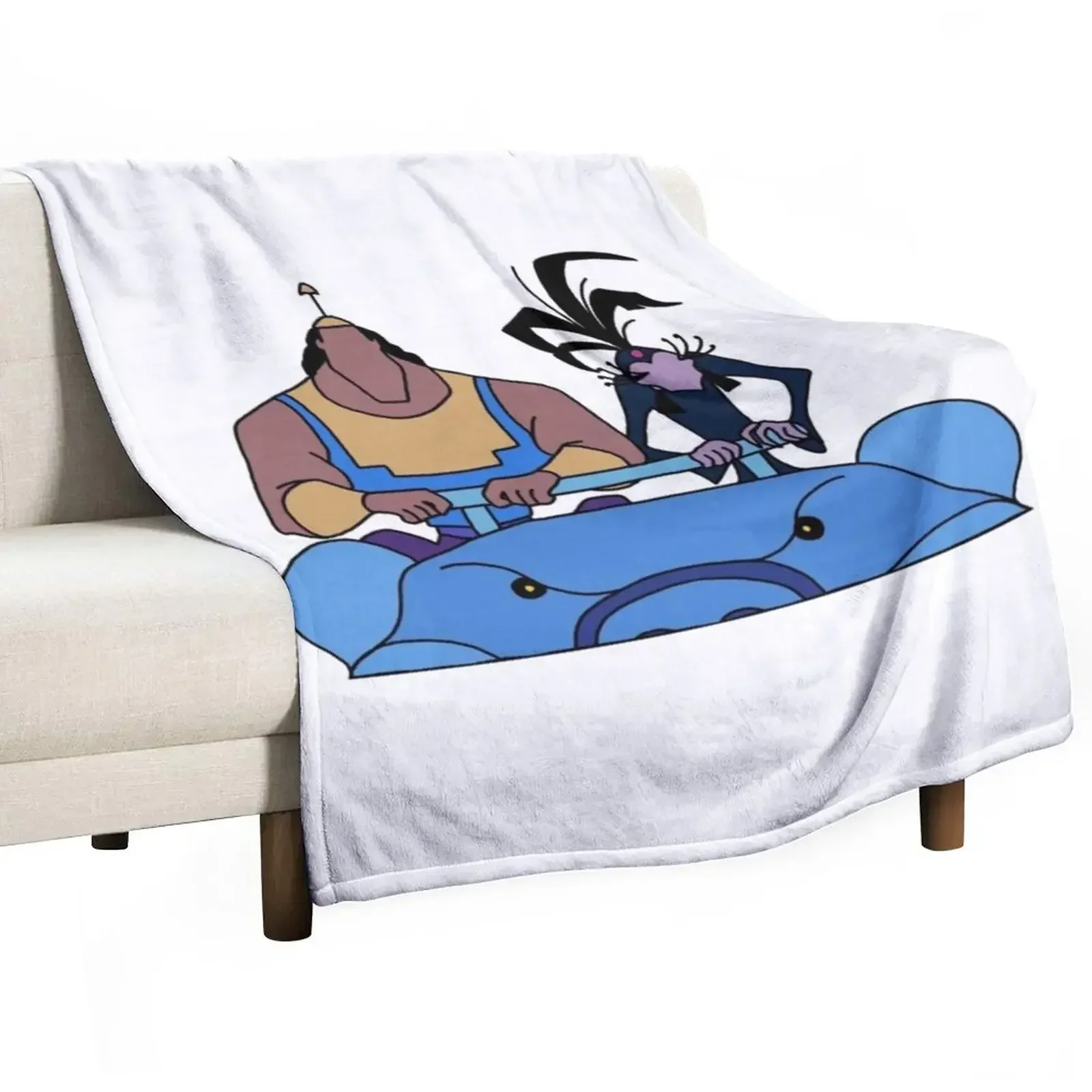 Kronk and Yzma - Emperor's New Groove Throw Blanket Beach Retros Comforter Blankets