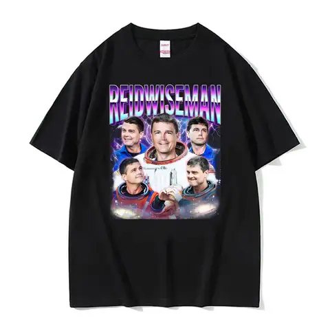 Reid Wiseman Vintage NASA Astronaut Space Lover Apparel Funny T-shirt Men Women Fashion Oversized T Shirts Summer Cotton T Shirt