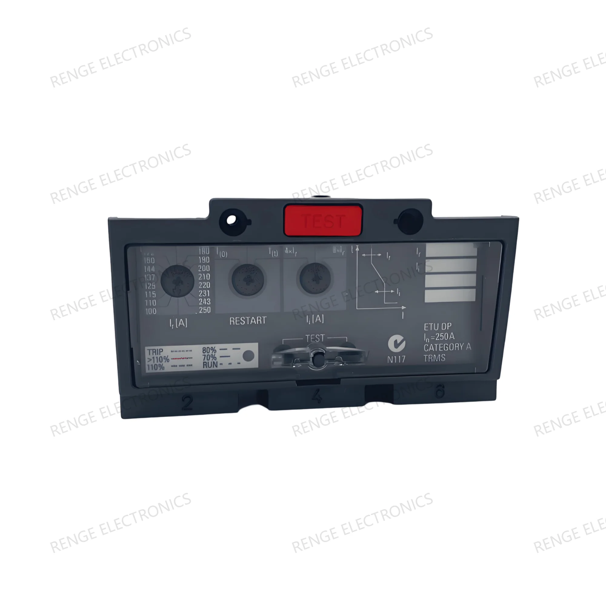 3VT9225-6AC00  ETU VT250, 3-pole, Line protection ETU DP, LI IR=100...250A, Overload protection IRM=4...8kA