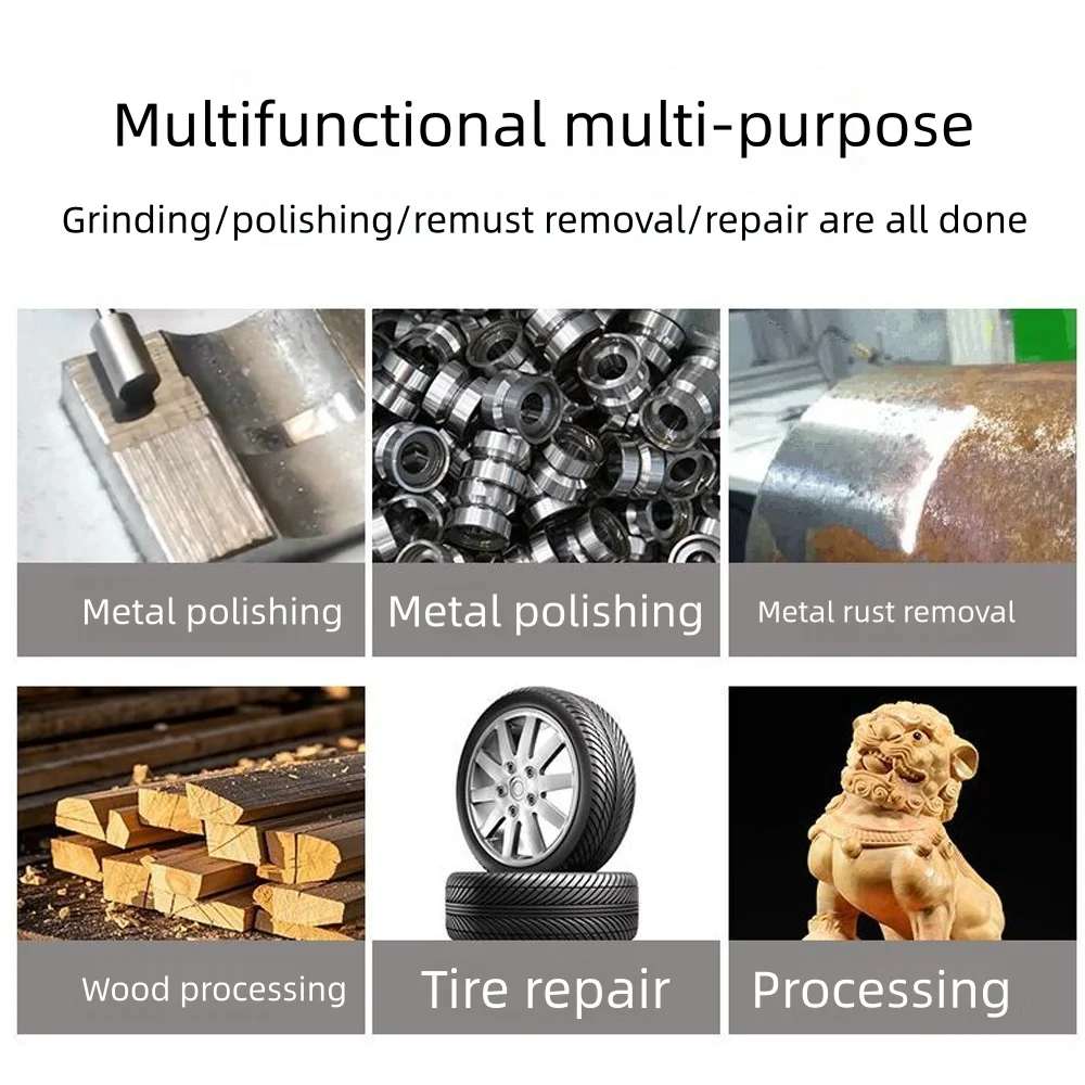 1/4" Grinding Polishing Machine Kit Air Die Grinder Engraving Tool With 10pcs Grinding Head & 3mm/6mm Chuck for Pneumatic Tools