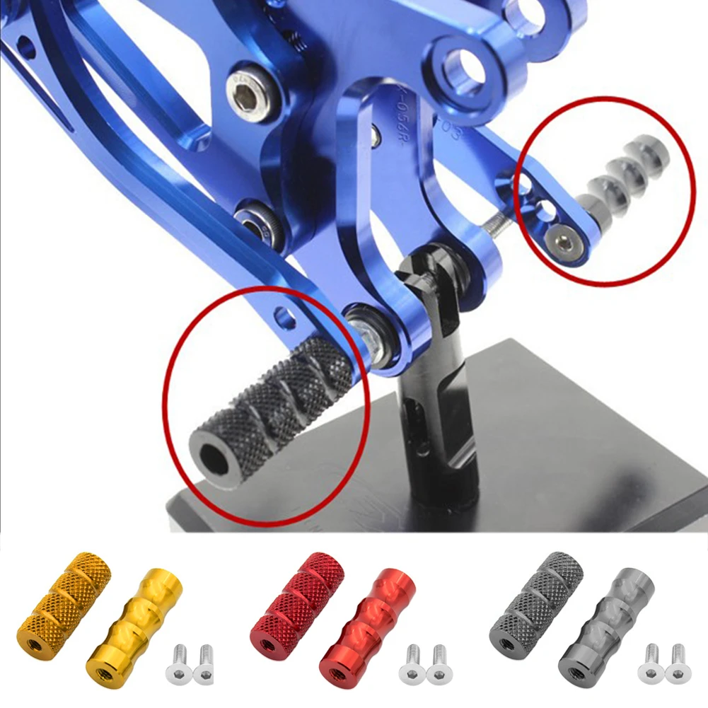 M6 Universal Motorcycle Footrest Rearset Foot Rest Foot Gear Shift Peg Pedal For Yamaha Honda Kawasaki Suzuki Ducati Aprilia BMW