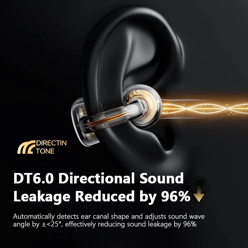 Monster MQT65 OWS Bluetooth 6.0 Earphones HiFi Sound Quality HD Call Wireless Headphones Ear Clip Noise Canceling Sports Earbuds