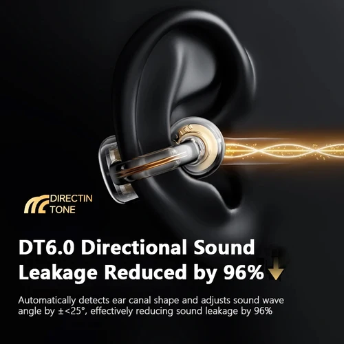 Imagen 2 del producto Auriculares Bluetooth 6.0 Monster MQT65 OWS, Sonido de Alta Fidelidad, Llamadas HD, Auriculares Inalámbricos con Clip para la Oreja, Cancelación de Ruido, Auriculares Deportivos