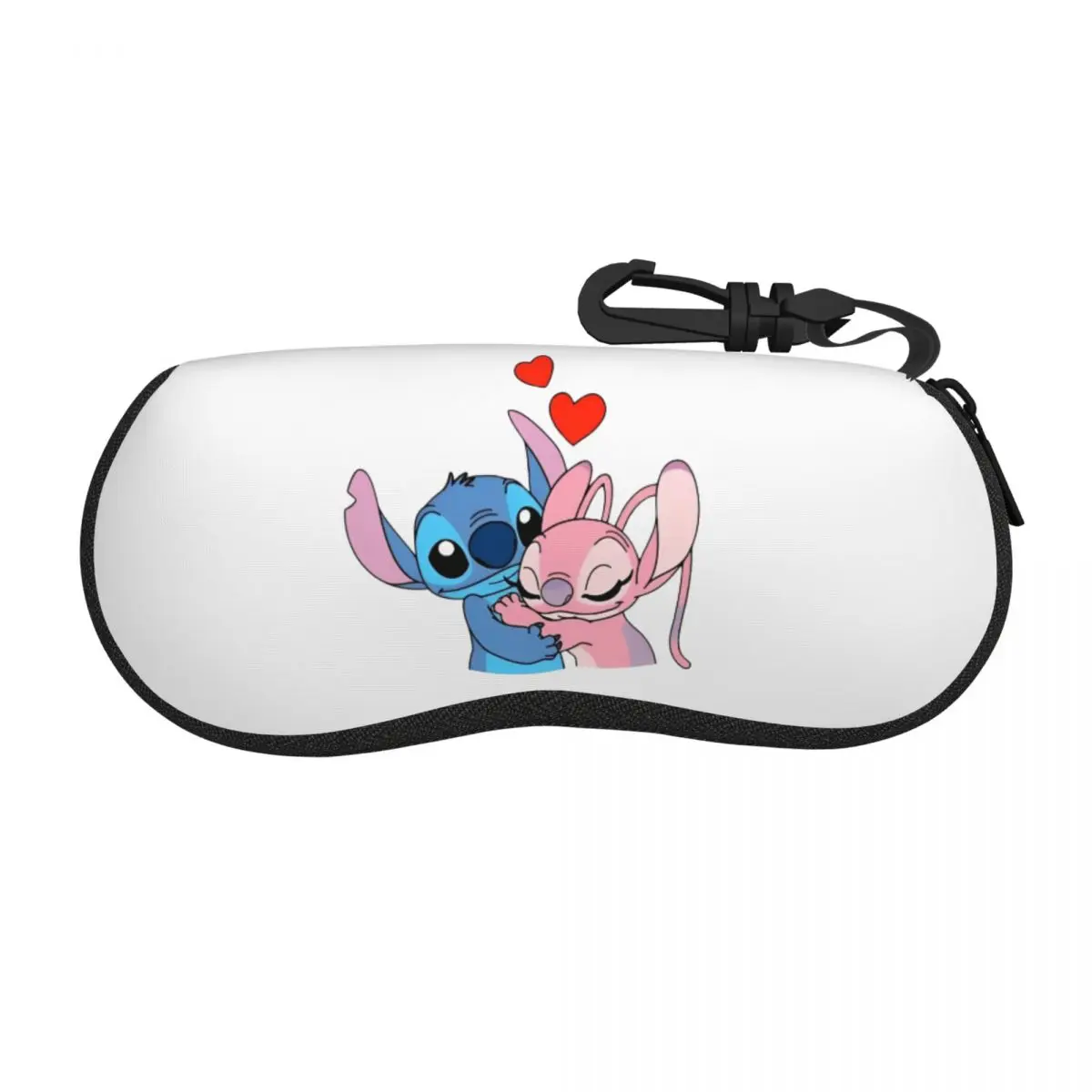 Stitch And Angel Glasses Case Key Chain Sunglasses Case Fashion Travel Glasses Box Men Women Eyewear Box