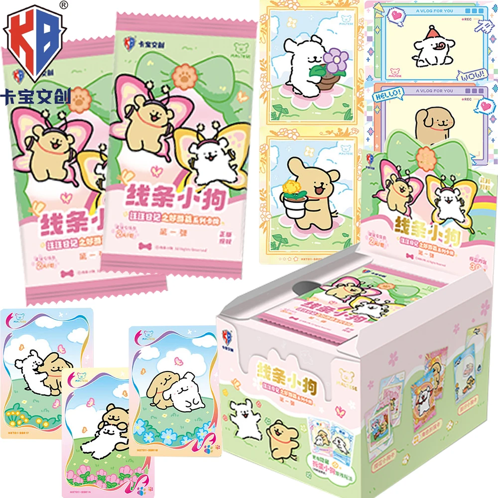 

Original Kabao Maltese Collection Cards Spring Outing Series Anime Cartoon Puppy Lovely Exquisite Hobby Cards Fans Festival Gift