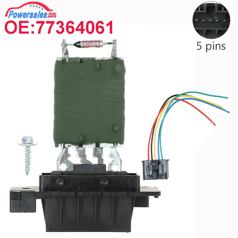 77364061 Fan Blower Motor Resistor Regulator For Citroen Peugeot Alfa Romeo Jumper Boxer Fiat Ducato 6450.XR 6450XR 55702407