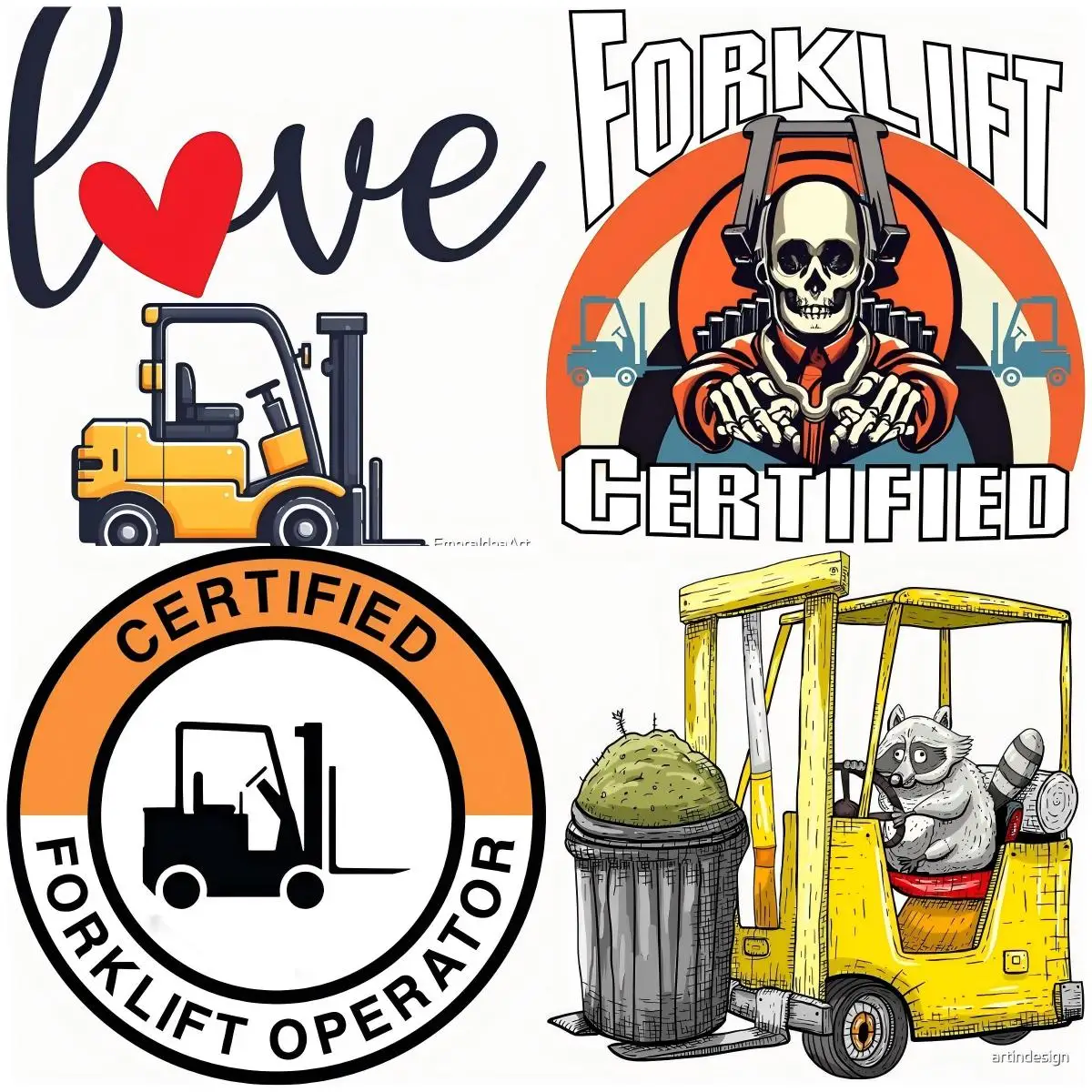 

Caution - Watch For Forklift Traffic Sign Waterproof Sticker Decal Styling Coloful Decals Accessories