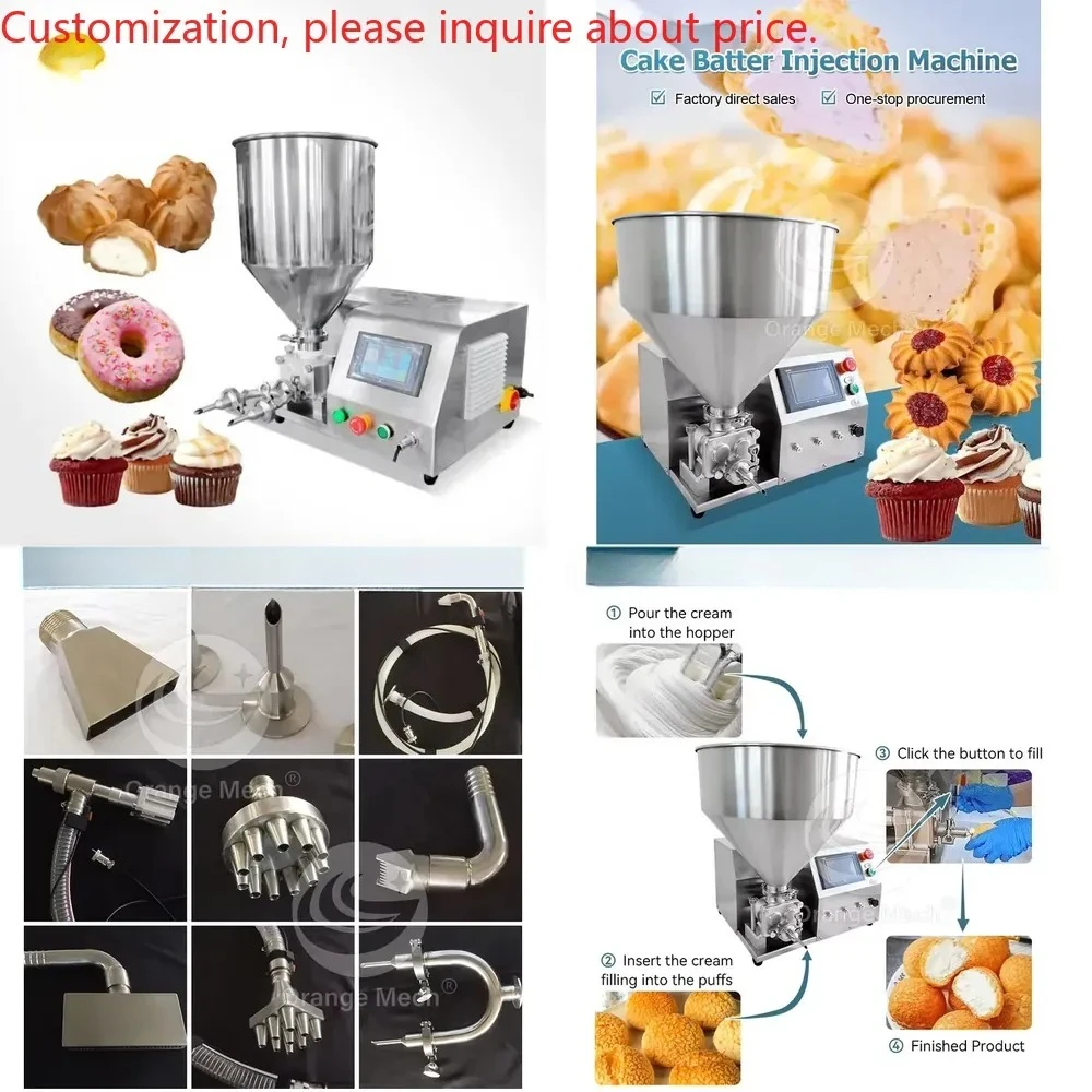 

Automatic Bread Filling Machine Fill up Device Jelly Injector Cake Cupcake Cream Filling Bread Filling Machine for Sale