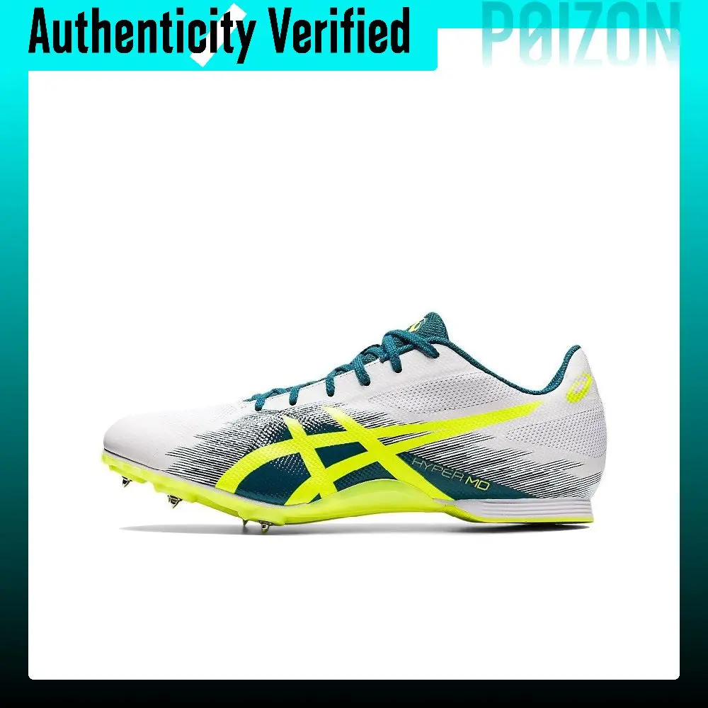 ASICS Hyper MD 7 Running Shoes Men's Low-top White/Yellow 1091A018-100