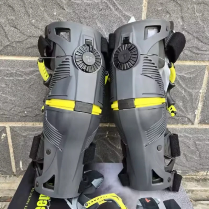 T Brand T10 Motorcycle Mechanical Kneepad, Exoskeleton Bone Protection Guard, Off-Road ATV MTB DH Motocross Highway Sport Gear