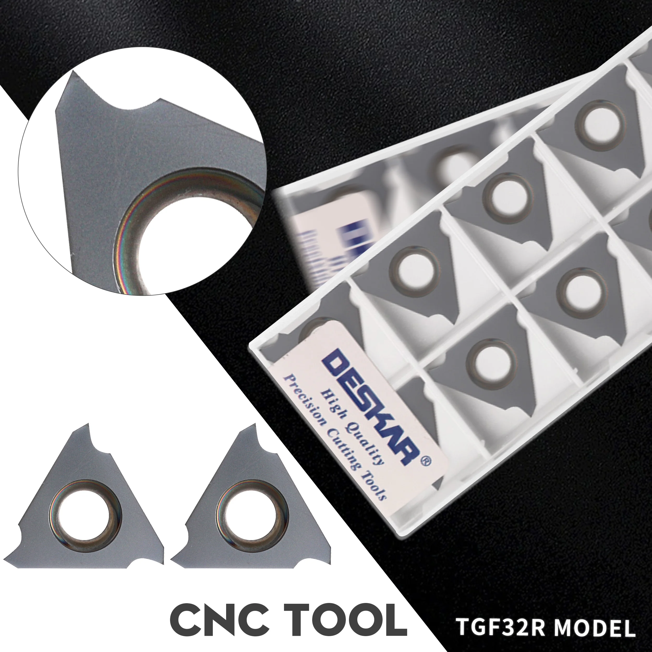 

TGF32R TGF32L 050 060 070 080 090 095 100 110 115 120 125 LDA vertical shallow groove inserts CNC lathe carbide grooving inserts