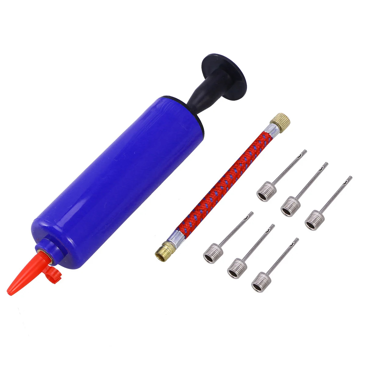 3 stuks balpomp set plastic inflator naaldadapter voor basketbal voetbal volleybal sport inflator ballen luchtpomp