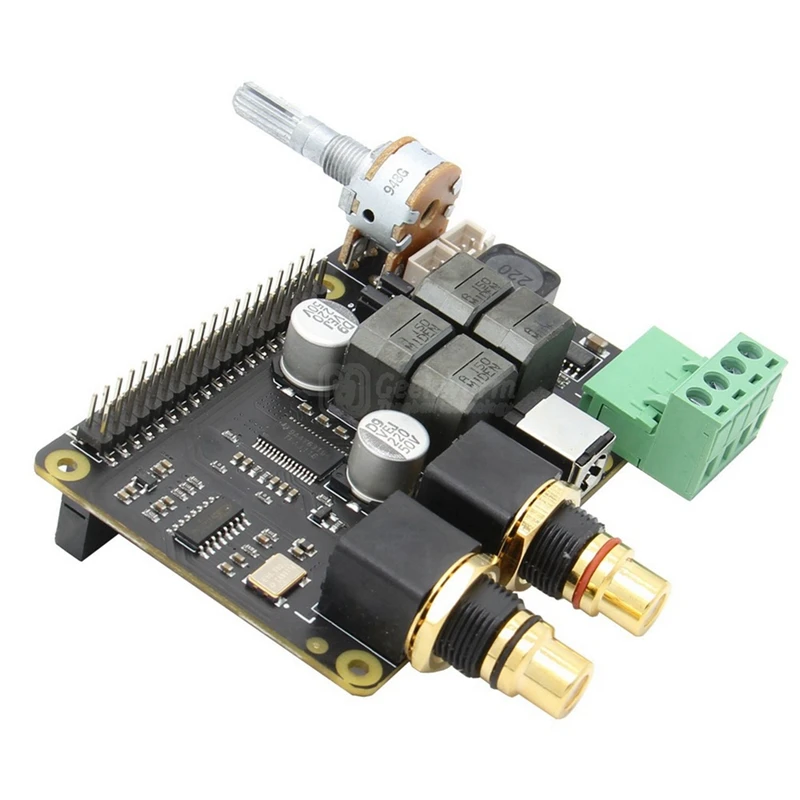 X5500 placa de expansão alta fidelidade dac + amp amplificador de áudio digital leitor de música, usa tecnologia ess, para raspberry pi 4b/3b +/3b