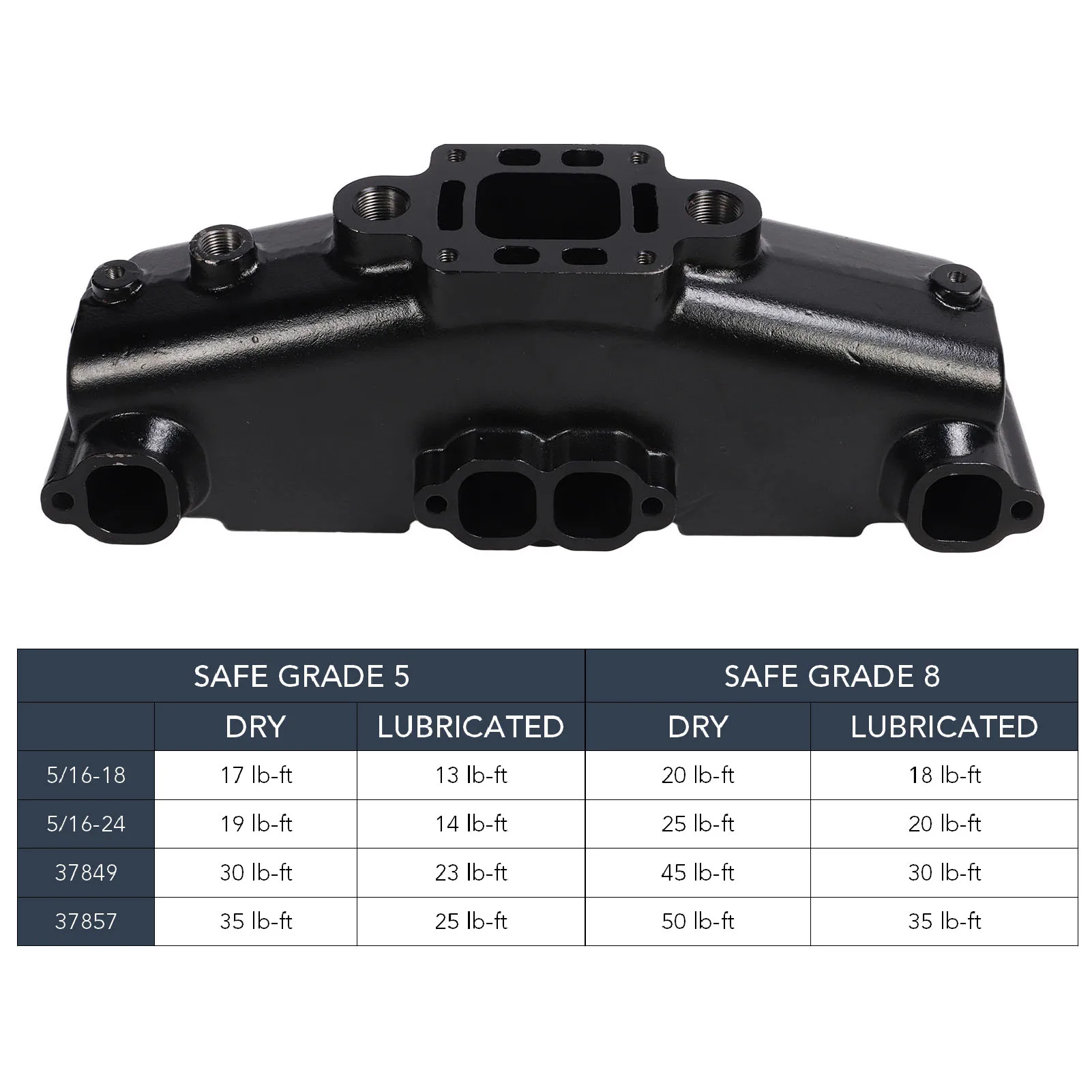 مشعب العادم البحري 87114 مجموعة مشعب العادم لاستبدال MerCruiser V8 5.0L 5.7L 1983 إلى 2003