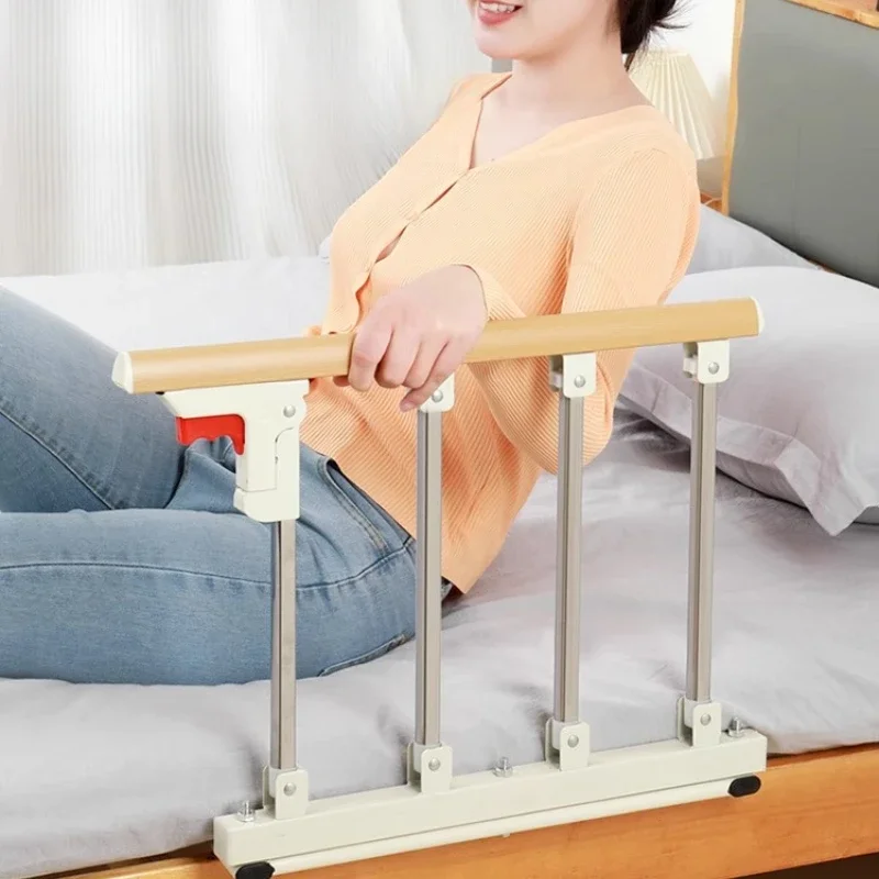 Home Bedside Assist Rail Elderly Get Up Aid Anti-Fall Bed Guard Foldable Safety Barrier for Seniors