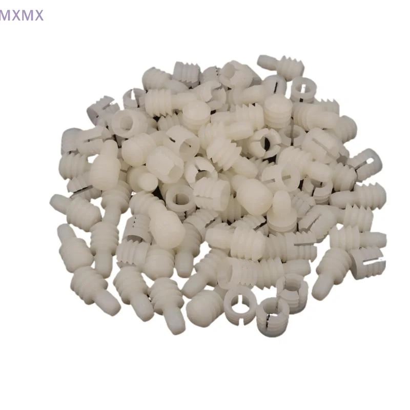 

50Pcs Plastic Nuts Hidden Fastening Connectors 2 In 1 Male And Female Pre Embedded Grille Accessories For Furniture Cabinet