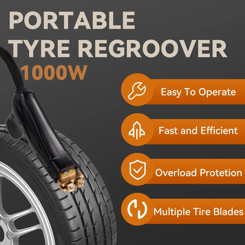 1KW Tire Groove Tool 1000W Rubber Tyres Regroover Machine Rubber Engraving Machine Electric Rubber Cutting Power Machine - view 2