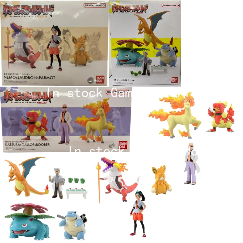 Bandai Scale World Kanto Dr. Daming Kanto Region Blaine Rapidash Magmar Action Figure Region Charizard Blastoise Venusaur Samue view 5