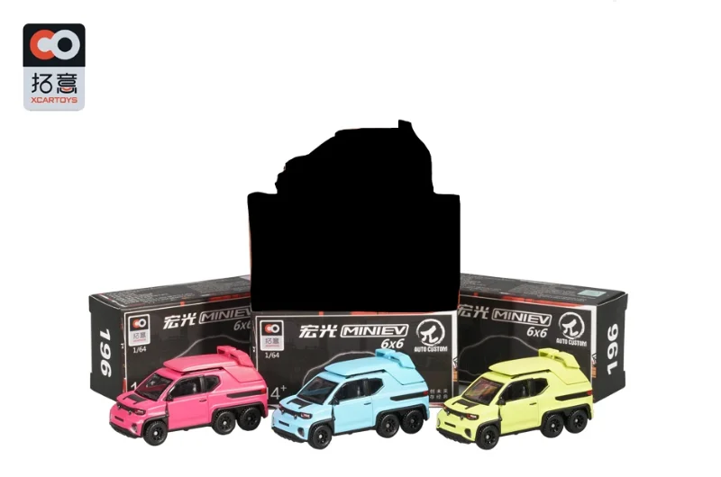 

Слепая коробка Xcartoys 1:64 HongGuang Wuling MiniEV 6X6, литая под давлением модель автомобиля