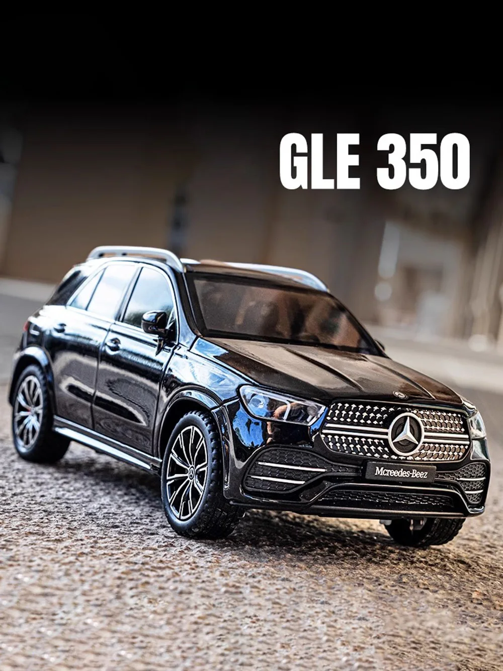 1:24 Benz GLE350 Toy Car Model Alloy Diecast Pull Back 6 Doors Opened Sound Light Models Vehicle Toys for Boys Birthday Gifts