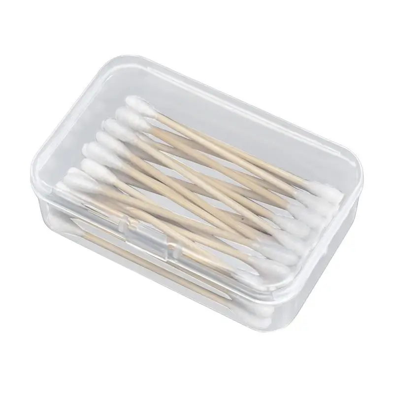 Mini Storage Container Clear Box Containers With Lid Clear Storage Containers Portable And Dustproof For Cotton Swab And Jewelry