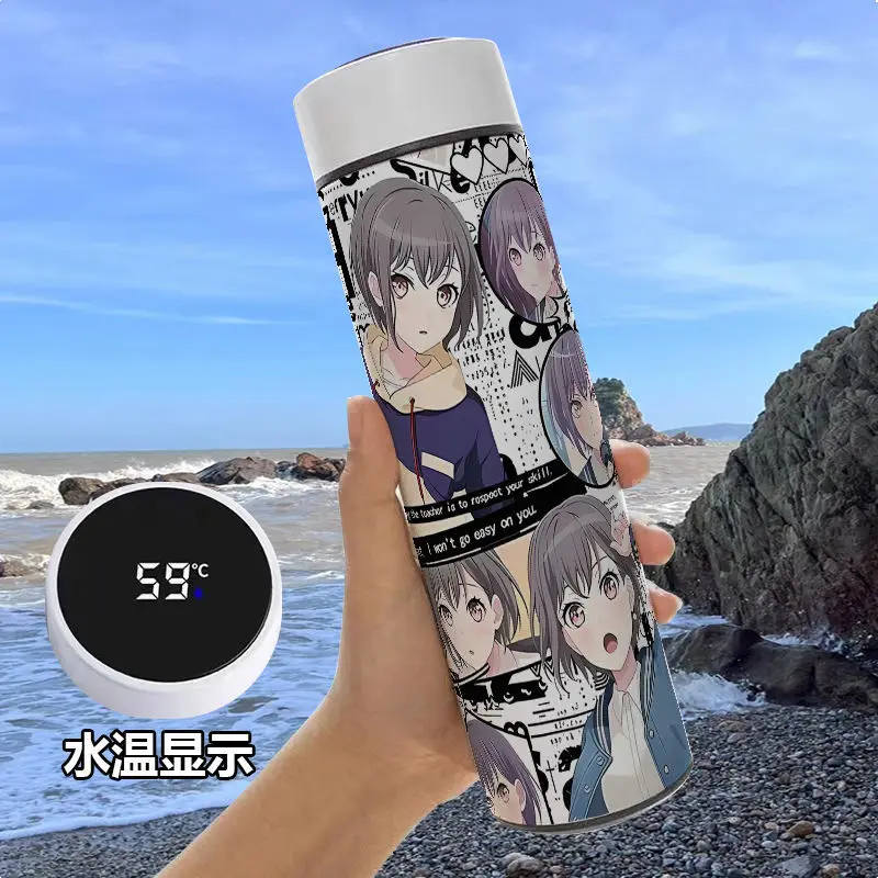 500 مل بانج دريم! كوب مفرغ من It's MyGO على شكل شخصية أنيمي تاكاماتسو توموري أنون تشيهايا ترمس من الفولاذ المقاوم للصدأ كوب حراري محمول