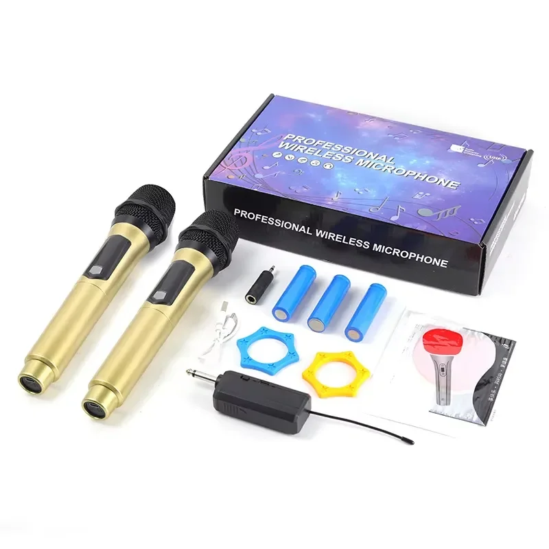 BOLRZO Hot-selling Wireless Microphone System Outdoor Stage Performance Universal Wireless Microphone Dynamic Noise
