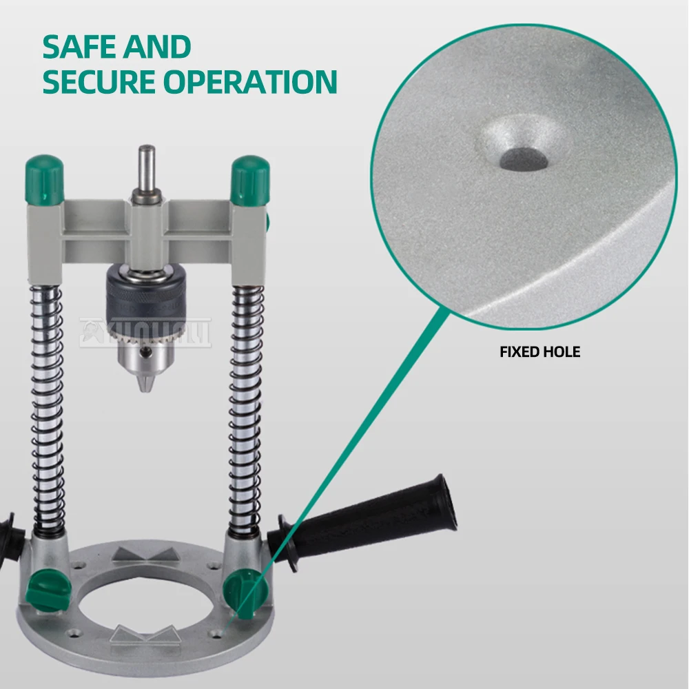 Hand Electric Drill Bracket Adjustable Vertical Drilling Guide Positioner Straight Angle Guide Doweling Locator Stand