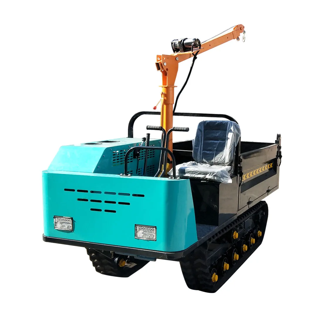 China hydraulic truck dumper 0.6 ton 0.8  crawler carrier mini  with self loading