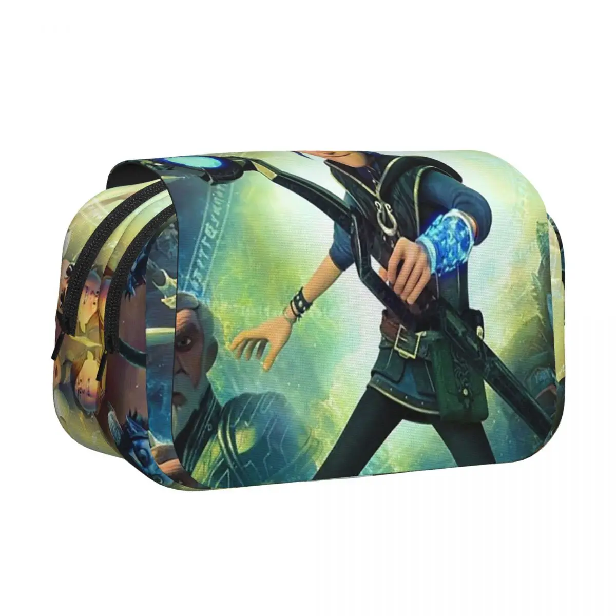 Cartoon TrollHunters Pencil Cases Pencil Pouch Hard Shell Leather Large Capacity Pen Box Pencil Bag for Boy Girl Gifts