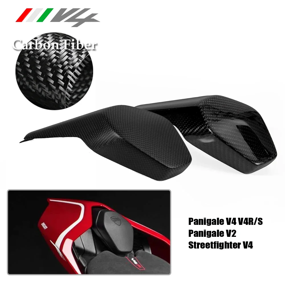 

for Ducati Superleggera V4 2020 2021 Motorcycle Real Carbon Fiber Rear Pillion Seat Fairing Cover Cowling Panel Guard Protector