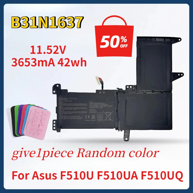 

B31N1637 Laptop Battery for ASUS X510 X510UA X510UF X510UQ X510UN X510UAR VivoBook S15 S510UA S510UQ S510UN S510UR F510UA
