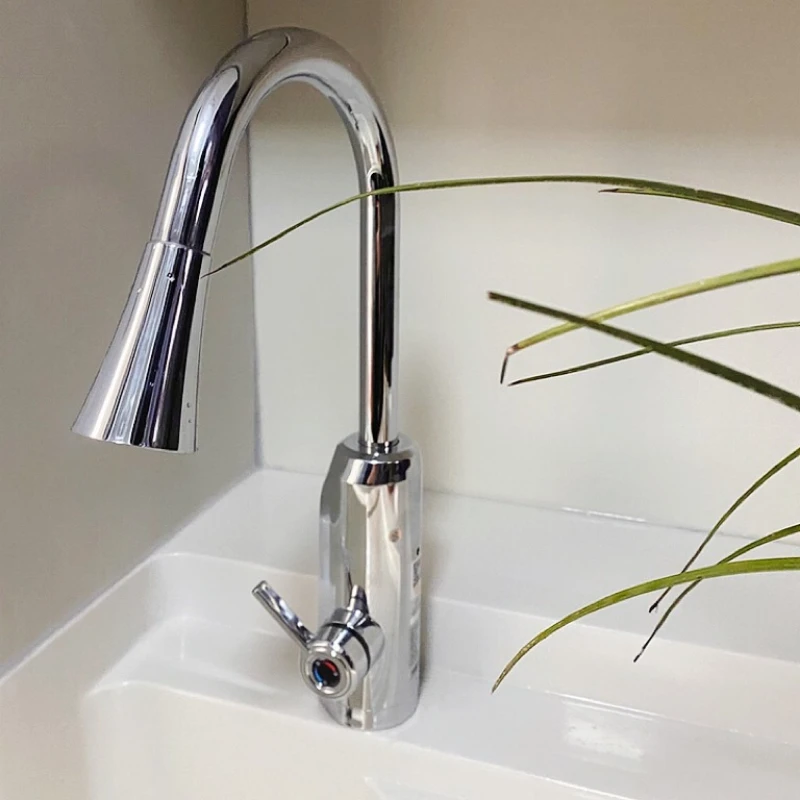 

Electric faucet pull-out heater instant quick heating kitchen household quick water small kitchen treasure hot water tap instant