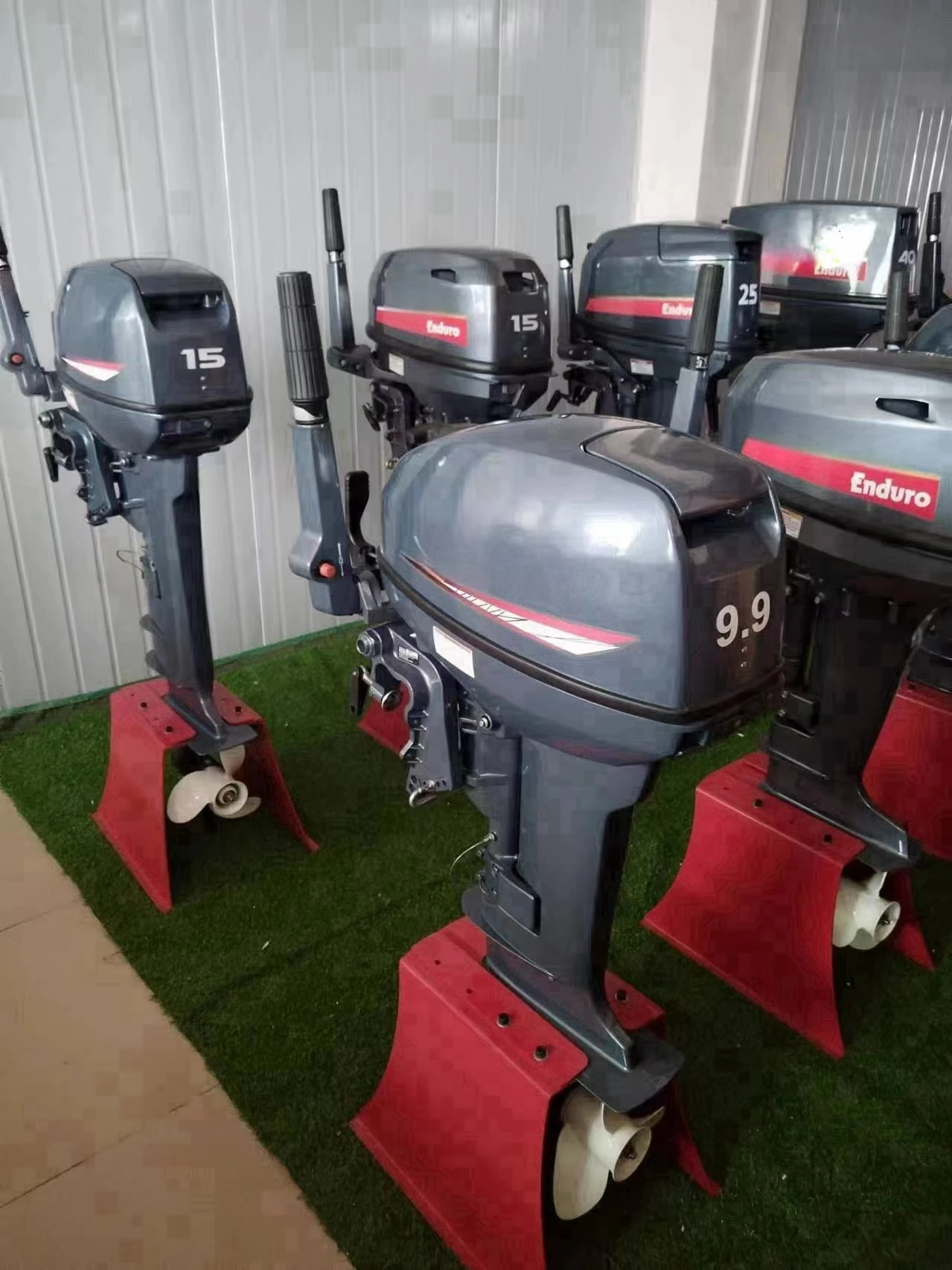 CE Approved 9.9HP Petrol Powered Outboard Engine2 Stroke 7.3kw 5500RPM Outboard Motor