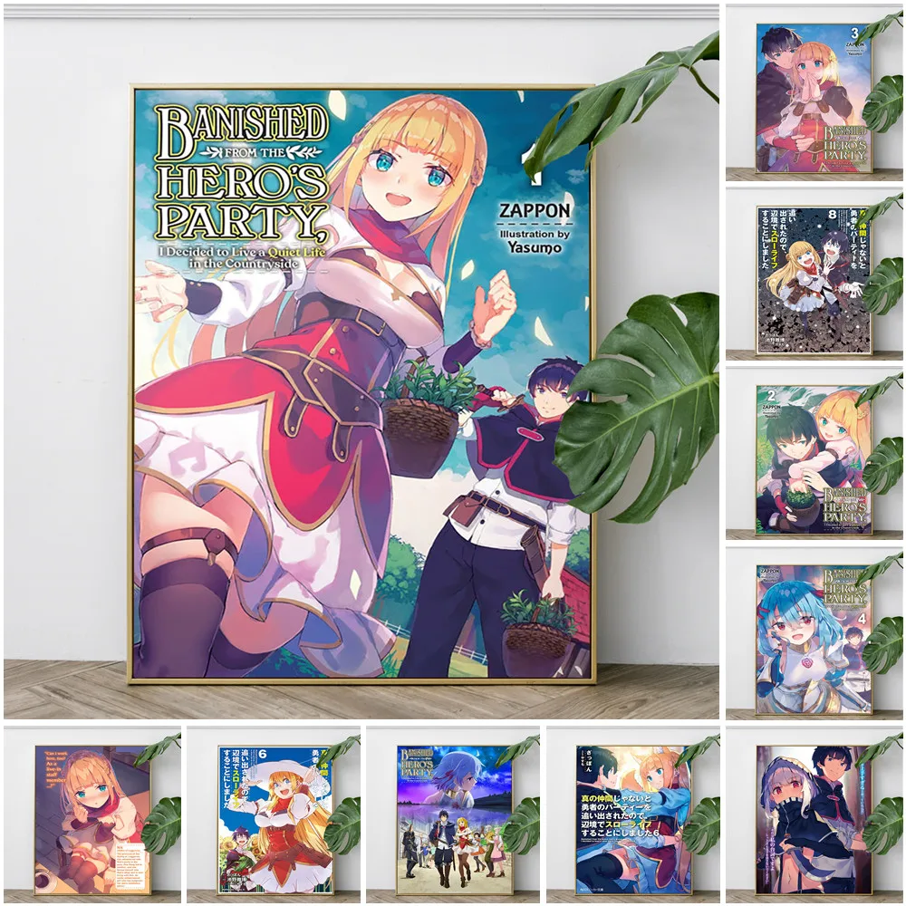 Banished From The Heroes Party I Decided To Live A Quiet Life In the Countryside Anime Poster Print Art Canvas Painting Decor