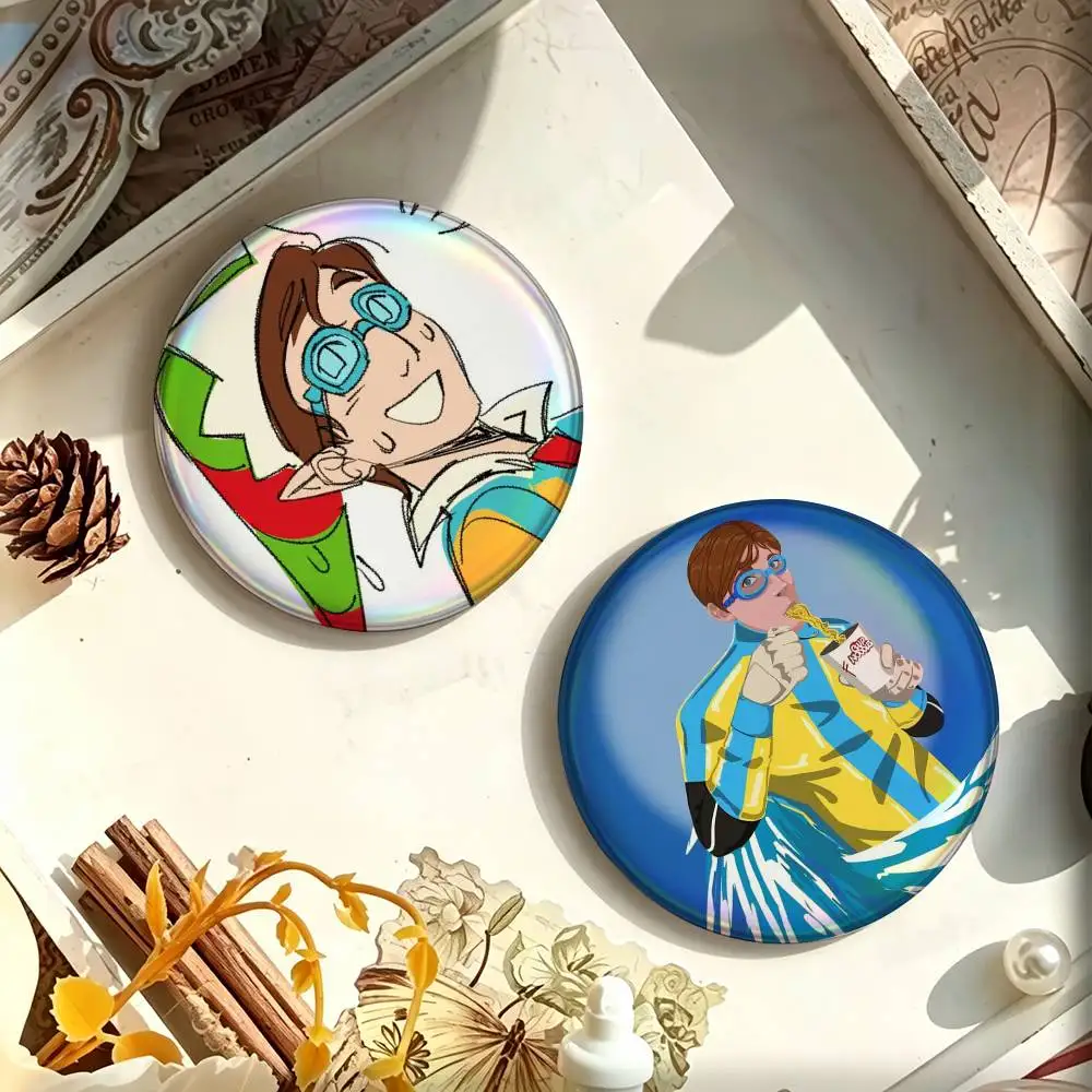 D-Dispatch W-Waterboy Game  Enamel Pin Tinplate Round Brooch Cosplay Nijigen Otaku Culture Badge 25mm 32mm 44mm 58mm