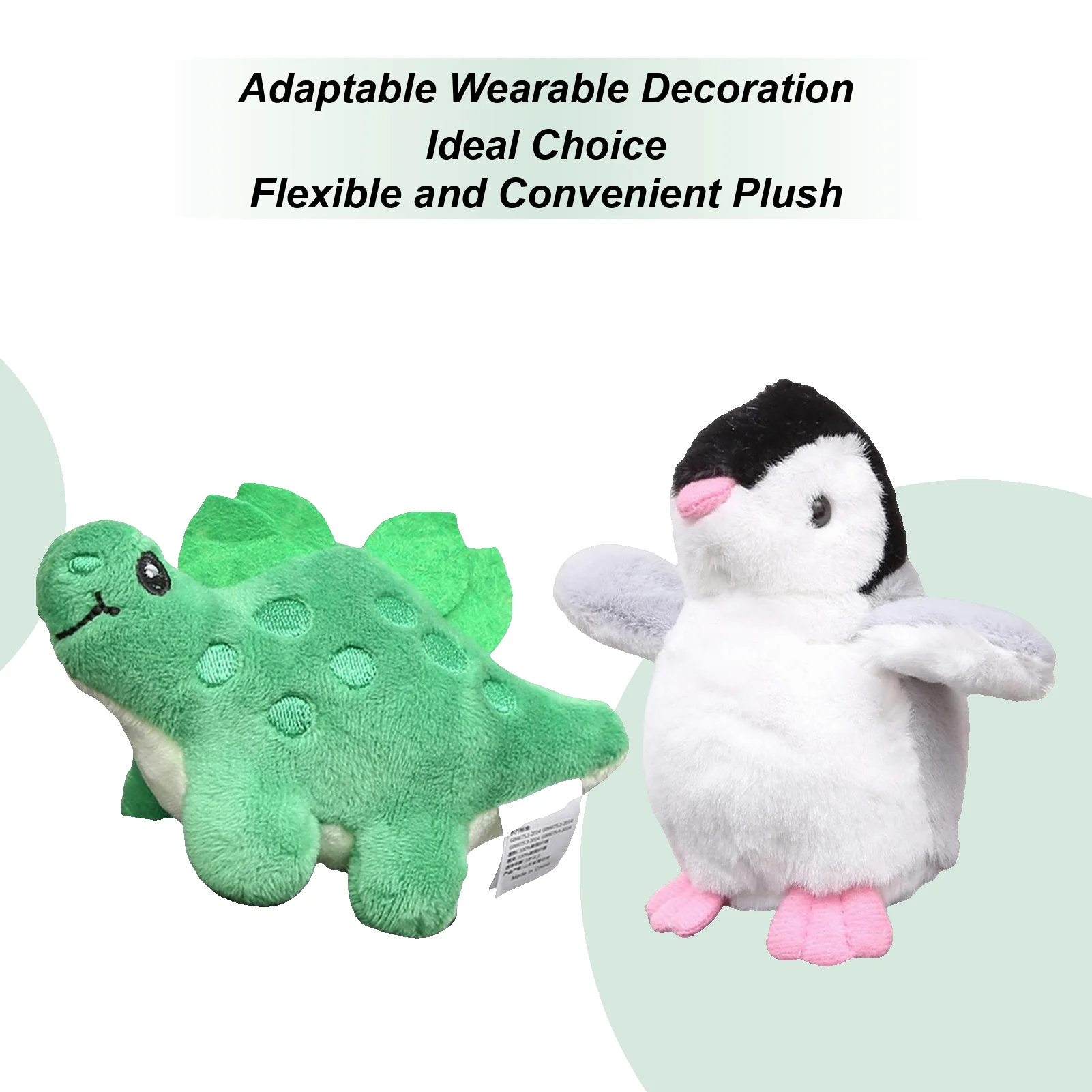 

Shoulder Pet Cute Magnetic Soft Fun Penguins Cartoon Doll Shoulder Dinosaurs Plush Charm For Children Men Women Kids Boys Girls