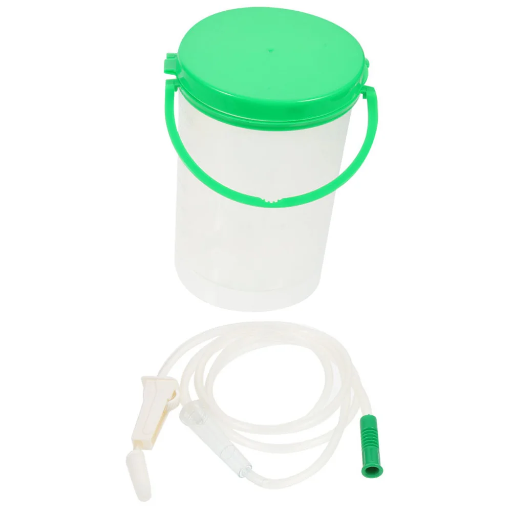 

1Set Enema Bucket Kit Reusable Flexible PVC Bucket with Catheter Liquid Control Valve Portable Household Cleansing Intestine