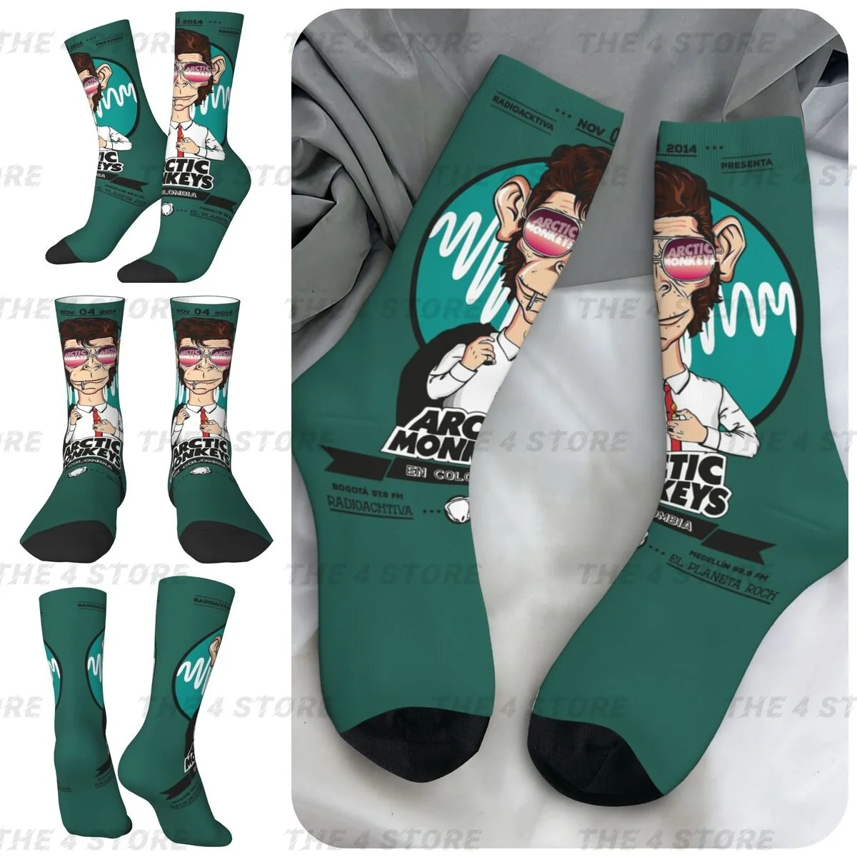 

Arctic Monkeys Inspired High elasticity polyester fiber Men and Women printing Socks,Applicable throughout the year Dressing