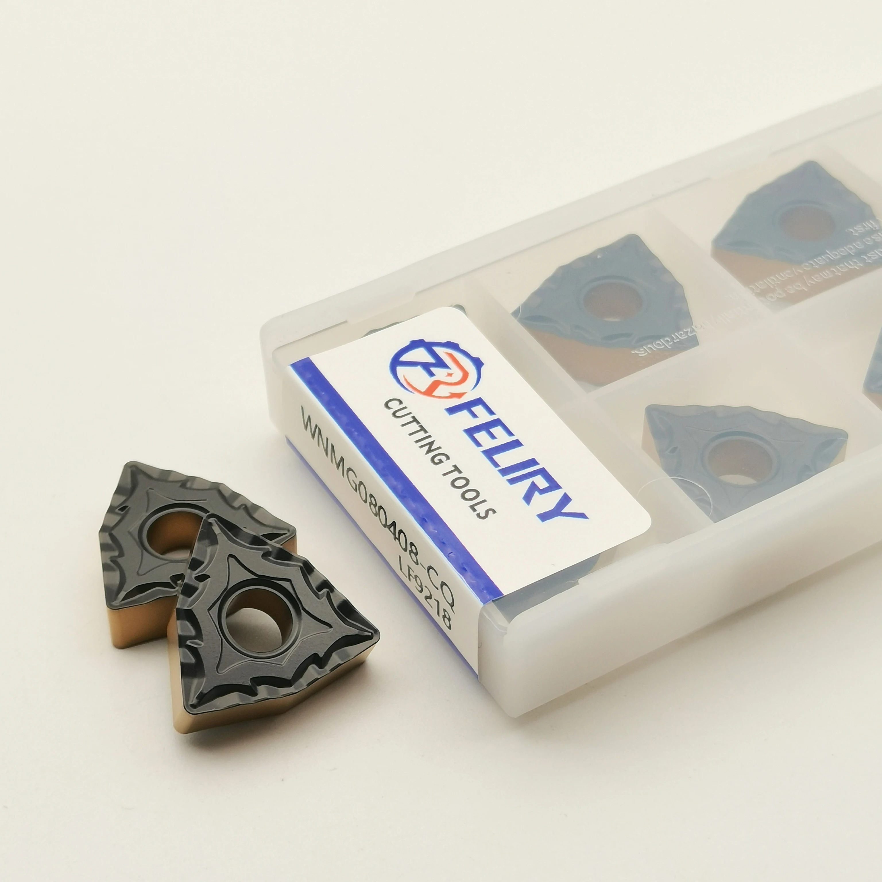 Высококачественные режущие инструменты из твердого сплава WNMG080404 и WNMG080408-CQ LF9218 используются для обработки цельной стали WNMG.