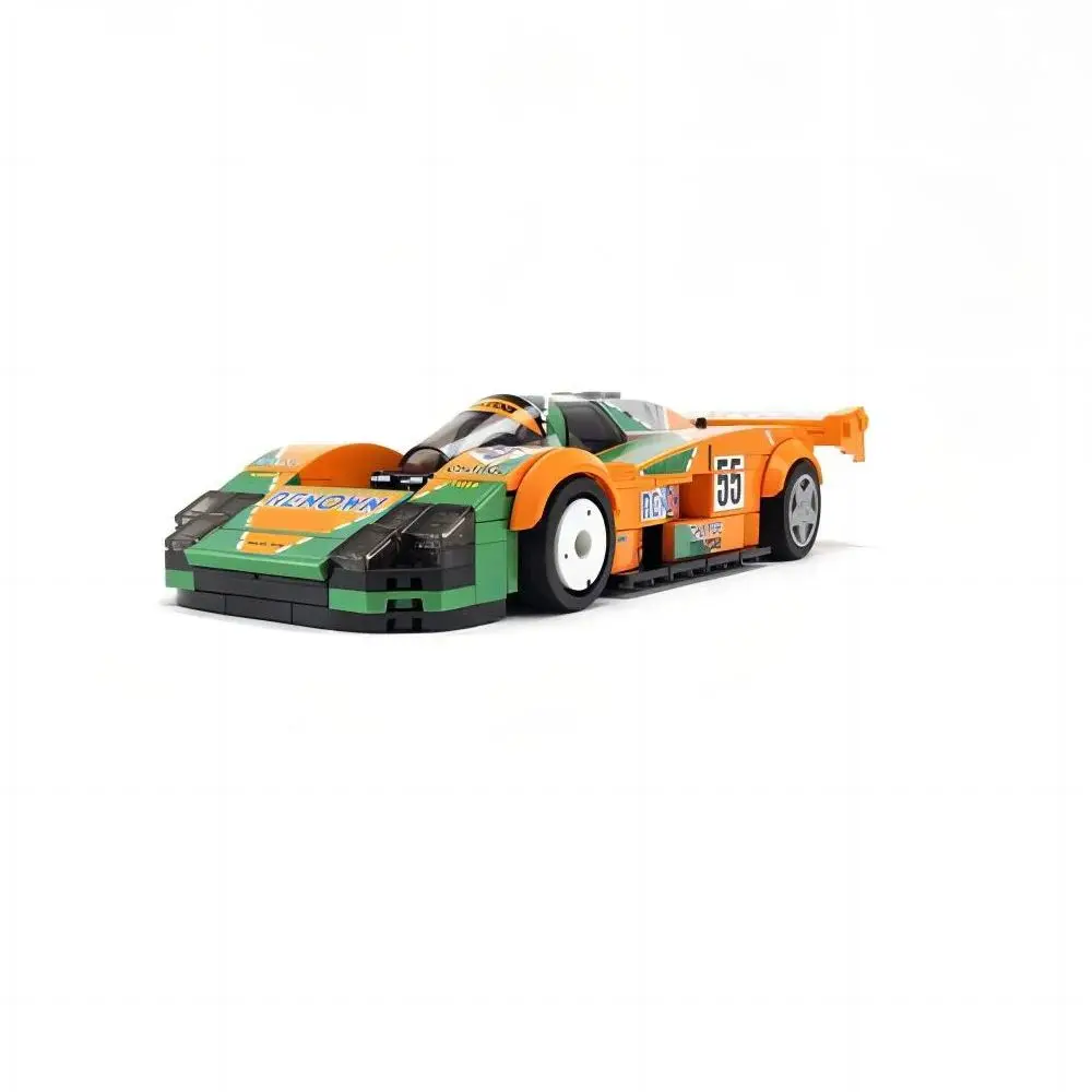 261 Stuks Moc Snelheidskampioenen 787b 1991 24 Uur Bouwen Van Le Mans Racing Blokken Stad Sportwagen Model Speelgoed Baksteen Nieuwjaarscadeau