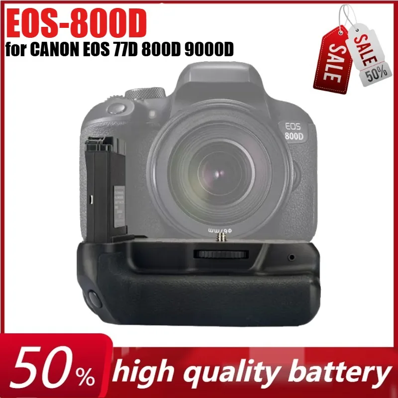 

EOS-800D Vertical Battery Grip Holder for CANON EOS 77D 800D 9000D Rebel T7i Kiss X9i SLR Digitale Camera