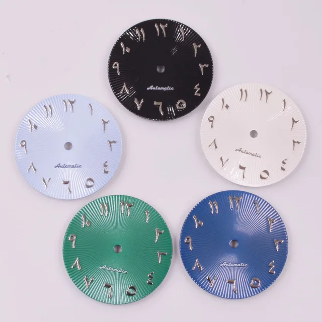 29mm sterylna tarcza zegarka pasuje do Seiko NH35 NH36 ETA2824 2836 Miyota8215 DG2813 3804 części ruchu