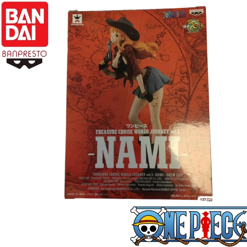 In Stock Bandai Original Banpresto One Piece Nami Action Figure Model Doll Brand New Boxed Anime Characters Toys Model Garage