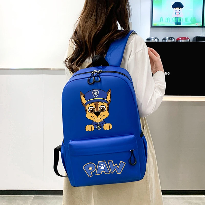 Paw Patrol Nylon Waterproof Backpacks for Students Anime Cartoon Fashion Schoolbag Boys Girls Book Stationery Storage Backpack