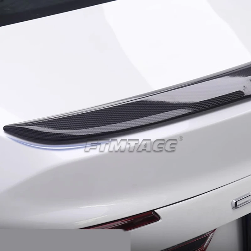 For Toyota Camry 9th 2024 + Car Styling Tail Wing Trim Rear Spoiler Cover Protector Decoration Accessories Exterior Sticker Part