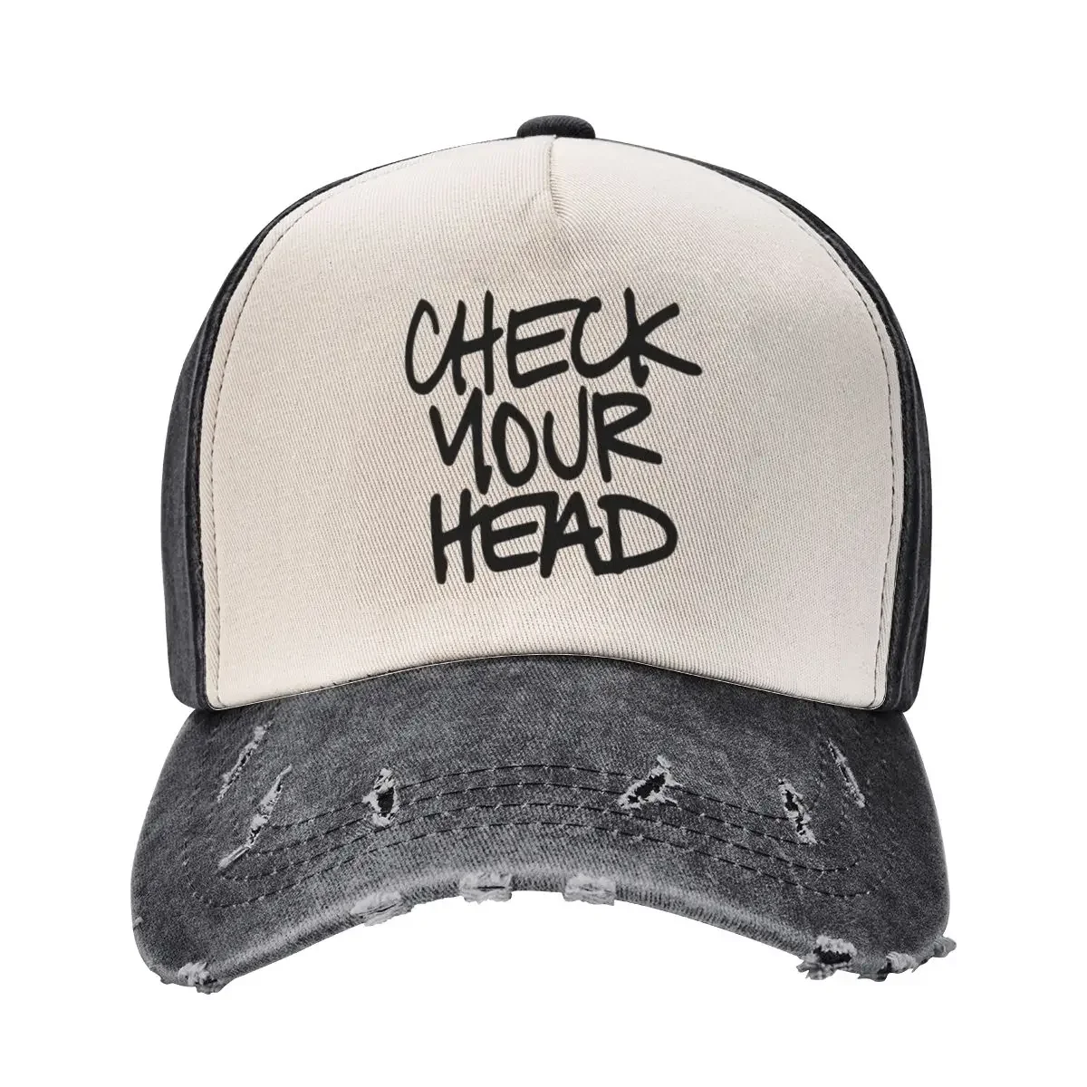 Check Your Head Baseball Cap Hip Hop Golf Hat Man Women's Beach Outlet 2025 Men's