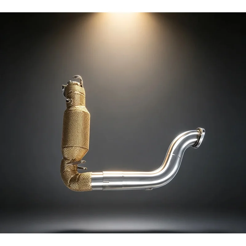 Flow Performance Drain Pipe Header Exhaust Pipe for Mercedes Benz A35 AMG W177 2.0T 2025- With Catalyst Car Accessories Pipe